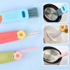 3 in 1 Bottle Gap Cleaning Brush, Multifunctional Cup Lid Gap Cleaner, Portable Crevice Cleaning Brush Set, Suitable for Household Use and Carry Outdoors, for Bottle Gap Tight Spaces Cup (Pink) view 2