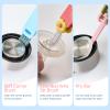 3 in 1 Bottle Gap Cleaning Brush, Multifunctional Cup Lid Gap Cleaner, Portable Crevice Cleaning Brush Set, Suitable for Household Use and Carry Outdoors, for Bottle Gap Tight Spaces Cup (Pink) view 4