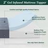 VECELO Gel Infused Memory Foam Mattress Topper Queen Size, 2 Inch Fresh Cooling Mattress Pad with Washable Cover for Queen Mattress, Pain Pressure Relieve Bed Topper, Breathable, Comfort view 4