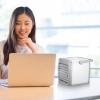 XHTLLO Portable Airborne Conditioners Fan, Portable USB Mini Airborne Conditioner Cooler, Multi Functional Cooling and Humidifying Fan, Personal Mini Airborne Conditioner view 2