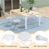 Giantex Folding Chair with Plastic Seat & Back, Heavy-Duty Metal Frame, 770 Lbs Static Capacity, Commercial Seat for Home, Office, Wedding, Party, Picnic, Indoor and Outdoor Events (White, 20 Pack) view 4