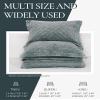 dennylife Luxury Velvet King Quilt Set, Ultra Soft Lightweight Velvet Comforter Set, Oversized Bedspread Coverlet with 2 Shams Diamond Pattern, for All Season (Deep Blue) view 4