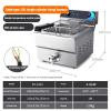 HomeLoft Basics Electric Deep Fat Fryer, Stainless Steel Fryers with 60-200C Adjustable Temperature, Chip Pans with Basket, Easy Clean Removable Basket (Color : 12l2)(191v), JDCJJJVBB-191V view 4
