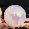 KatLin Natural Stone Angel Aura Crystal Sphere Ball Electroplated Natural Pink Rose Quartz Crystal Home Decoration(1300-1500g) view 3