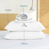 Couture Charm King Size 1000 Thread Count 100% Egyptian Cotton Sheet Set, 4-Piece, Sateen Weave, with 7-9" Deep Pocket Snug Fit (Solid, White) view 3