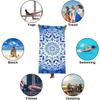HomeLoft Basics Microfiber Lightweight Thin Beach Towel Sand Free Quick Dry Super Absorbent Large Towels 55.1x27.5in Swimming Pool Camping Beach Printed Bath Towel (002), STJ-002-15 view 3