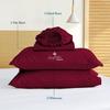 Couture Charm Queen Size 1000 Thread Count 100% Egyptian Cotton Sheet Set, 4-Piece, Sateen Weave, with 7-9"" Deep Pocket Snug Fit (Solid, Burgundy) view 3