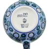 Polmedia Polish Pottery Creamer UNIKAT - Blue Rooster Pattern Handmade in Boleslawiec Poland by Ceramika Artystyczna + Certificate of Authenticity view 4