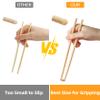 LOROTOCO 500Pairs Bamboo Chopsticks Disposable | Individually Wrapped | Bulk | Separated | Round | Premium Quality-9.45in) view 2