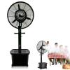 QHDPKU Oscillating Misting Fan,3 Cooling Speeds Industrial Oscillating Fan with 10 Gallon Tank,Pedestal Cooling Fan for Residential Greenhouse(30inch) view 1