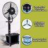 QHDPKU Oscillating Misting Fan,3 Cooling Speeds Industrial Oscillating Fan with 10 Gallon Tank,Pedestal Cooling Fan for Residential Greenhouse(30inch) view 2