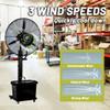 QHDPKU Oscillating Misting Fan,3 Cooling Speeds Industrial Oscillating Fan with 10 Gallon Tank,Pedestal Cooling Fan for Residential Greenhouse(30inch) view 3