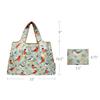 allydrew Large Foldable Tote Nylon Reusable Grocery Bags, Cardinals view 3