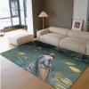 Gustave Caillebotte Area Rug for Bedroom Living Room Kitchen, Skiffs on The Yerres Non-Slip Low Pile Guest Room Thin Carpet Washable 2x4ft view 1
