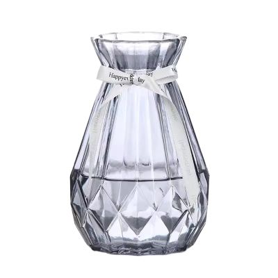 YUXING1205 Vase Glass Vase Transparent Vase Home Flower Arrangement Living Room Decoration Simple Tabletop Glass Vase Flower Vase(04)