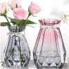 YUXING1205 Vase Glass Vase Transparent Vase Home Flower Arrangement Living Room Decoration Simple Tabletop Glass Vase Flower Vase(04) view 4