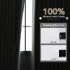 White Linen 100% Blackout Curtains 108 inches Long for Living Room Grommet Pure White Black Out Bedroom Curtain Drapes Sound Dampening Modern Elegant Cotton Textured Room Darkening 108 Length 9 Ft view 2