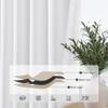 White Linen 100% Blackout Curtains 108 inches Long for Living Room Grommet Pure White Black Out Bedroom Curtain Drapes Sound Dampening Modern Elegant Cotton Textured Room Darkening 108 Length 9 Ft view 4