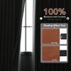Grommet Terracotta 100% Blackout Linen Curtains 84 inches Long for Bedroom Full Light Blocking Thermal Insulated Black Out Curtain Panels 84 Inch Length Energy Saving Room Darkening White Backing view 2
