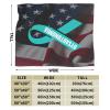 Dysautonomia Awareness Ultra-Soft Micro Flannel Blanket 40x30 inch Throw Blankets for Bedroom Sofa view 2