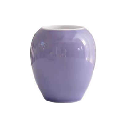 NEKCOCO Decorative Vases Ceramic Decorative Green Plant Vases, Copper Money Grass Vases, Hydroponic Living Room Flower Arrangements, Small Flower Containers Flower Vases for Decor(B)