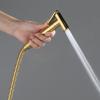 MUOBSBJRX X Hand HeldSprayer for Toilet, Single Hole Sprayer Kit Hot and Cold Portable Rust Proof Shower Sprayer Head for Personal Hygiene, Easy to Use,Black(Titanium) view 2