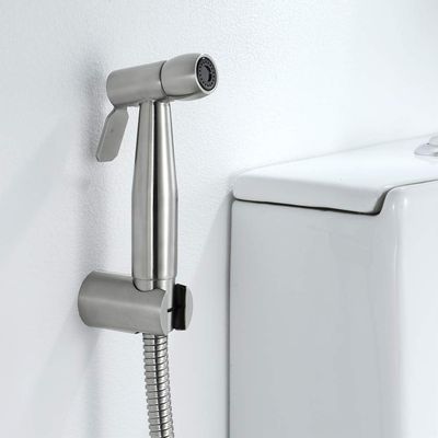 MUOBSBJRX Faucets ToiletFaucet Set 304 Stainless Steel BrushedSprayer with 1.5m Shower Hose,Type B(Type B)