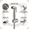 MUOBSBJRX Faucets ToiletFaucet Set 304 Stainless Steel BrushedSprayer with 1.5m Shower Hose,Type B(Type B) view 3
