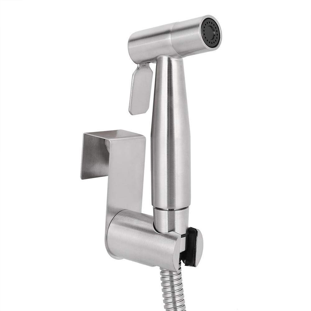 MUOBSBJRX HandheldSprayer kitSprayer, Stainless Steel HandheldSprayer Valve Hose Cleaning Kit Bathroom Accessories with Tee Valve Mounting Holder Screw Accessories Kit Valve