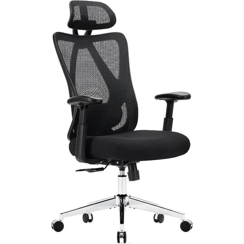 Luo Yi - CN Managerial Chairs, Office Chair with 2D Armrest Adjustable Lumbar Support & Headrest