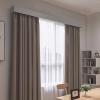 ZIMGOD Window Curtain Rail Track with Cover Pelmet, Living Room Curtain Rods Valance, Interior Curtain Box with 2 Slide Rails, Decorative Curtain Pole Kit(Gray,200cm/6.6ft) view 1