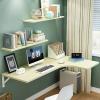 Corner Wall Folding Desk, Folding Desk, Floating Desk, Wall Mounted Folding Computer Table, Wood Foldable Dining Table, Space-Saving (Maple 120 x 60 x 40 cm/47 x 24 x 16 inches) view 1