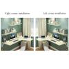 Corner Wall Folding Desk, Folding Desk, Floating Desk, Wall Mounted Folding Computer Table, Wood Foldable Dining Table, Space-Saving (Maple 120 x 60 x 40 cm/47 x 24 x 16 inches) view 4