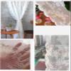 A.Monamour 1 Panel Transparent Sheer White Voile Lace Floral Embroidery Net Curtain with Grommet Top Cabinet Curtain Window Treatment Valance Panel Drapes Half Tier Curtain for Kitchen Caf Bedroom view 3