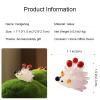 Miniature blown glass figurines Small animals Handmade Hedgehog Home decor Crafts Living Room tabletop Crystal figurines Collectible Gift (Pink) view 2