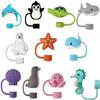 1Pc Grey Straw Cover, Cute Bow Covers Cap Toppers for Stanley Cup,10mm Silicone Fits For Stanley 30&40 Oz Tumbler, Kids Themed Party Decoration, Drinking Straw Dispensers (JLY035) view 2