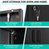 SISESOL 36 inch Metal Storage Cabinet with Doors and Shelves,Small Black Locking Garage Cabinet,Lockable Short Steel Cabinets for Home,Office,Shop,Garage view 4