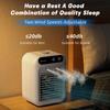 Portable air conditioner, mini USB fan, air cooler, air humidifier, 2-speed fan, two atomization modes for home, office, and outdoor use. view 4