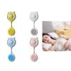 STDEV Convenient Table Fan Pocket Fan ABS Texture Travel Fan Outdoor Fan Lightweight Fan Foldable Fan With Suction Cup, White view 2
