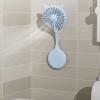 STDEV Convenient Table Fan Pocket Fan ABS Texture Travel Fan Outdoor Fan Lightweight Fan Foldable Fan With Suction Cup, White view 3