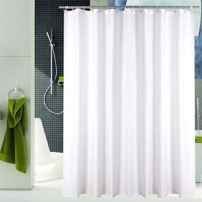 HNLYM Solid Color Bath Curtain White Simple Shower Curtains Waterproof Comfortable for Bathroom with Hooks Bathtub Curtain Decor 72x84in-182x214cm/WxH bathroom shower curtain