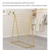 Organizer Holder Household Shawl Blanket Tie Rack in Clothing Store, Multi-Purpose Sheets Belt Suit Pants Hanging Rack for Clothing Bedroom Store Retail, Multipurpose Accessory(White,L100*W50*145CM) view 3