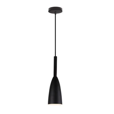 DXYC Modern Nordic Pendant Light with LED, Vintage Industrial Chandelier, Decorative Lighting Fixture for Home, Living Room, Restaurant, Kitchen Island(Black)