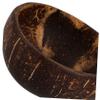 CATIEBYE 4pcs Coconut Shell Bowls Decorative Dessert Bowls for Snacks Home Decor Lightweight Stable Natural Retro Tropical Style for Parties Gatherings view 3