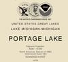2015 Nautical Map of Portage Lake Manistee County Michigan Onekama view 2