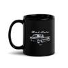 1957 Chevy Bel Air American Classic car Owners Antique Automotive Art Black Glossy Mug view 2