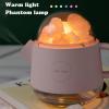 AKYLDI Teapot Cute Humidifier, 360ml Cute Humidifiers for Bedroom, Crystal Salt 7 color LED Lamp Cute Humidifier for Desk, Bedside, Sleeping, Relaxing,White view 3