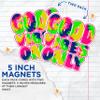 (2 Pack) Good Vibes Only Tie Dye Magnets - Positive Vibes - 5" On Longest Side - Premium Magnet - for Cars, Refrigerators, Toolboxes, Lockers - Made in USA - MAG1092 view 3