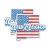 (2 Pack) New Mexico State Outline Magnets - NM State Shape with USA Flag - 5" On Longest Side - Premium Magnet - Choose Your State - for Cars, Refrigerators, Toolboxes - Made in USA - MAG1157 view 1