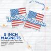 (2 Pack) New Mexico State Outline Magnets - NM State Shape with USA Flag - 5" On Longest Side - Premium Magnet - Choose Your State - for Cars, Refrigerators, Toolboxes - Made in USA - MAG1157 view 3